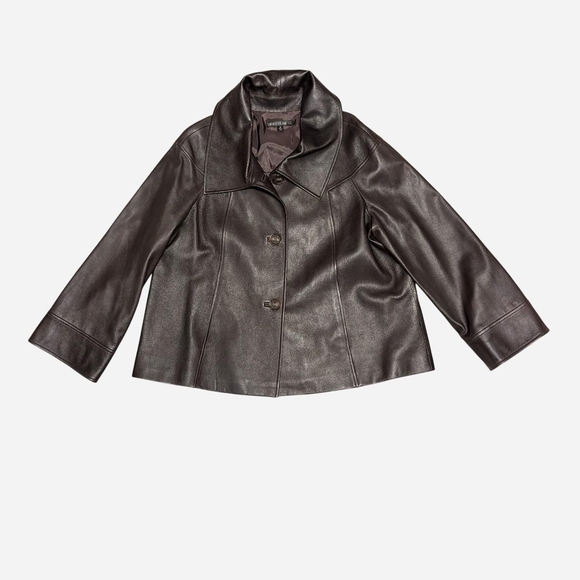 Lafayette 148 New York Dark Brown Kids Jacket - Picture 1 of 6